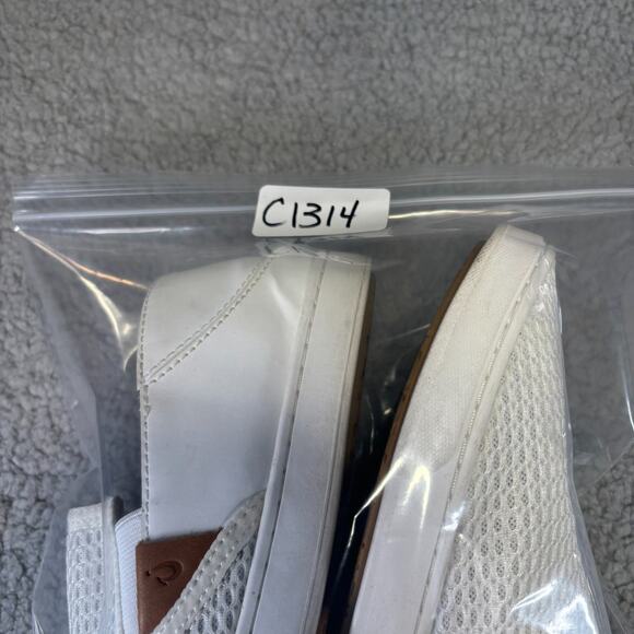 OLUKAI Pehuea Shoes Womens 9.5 Slip On Comfort Sneakers 20271-WBWB Minimalist - Picture 12 of 12